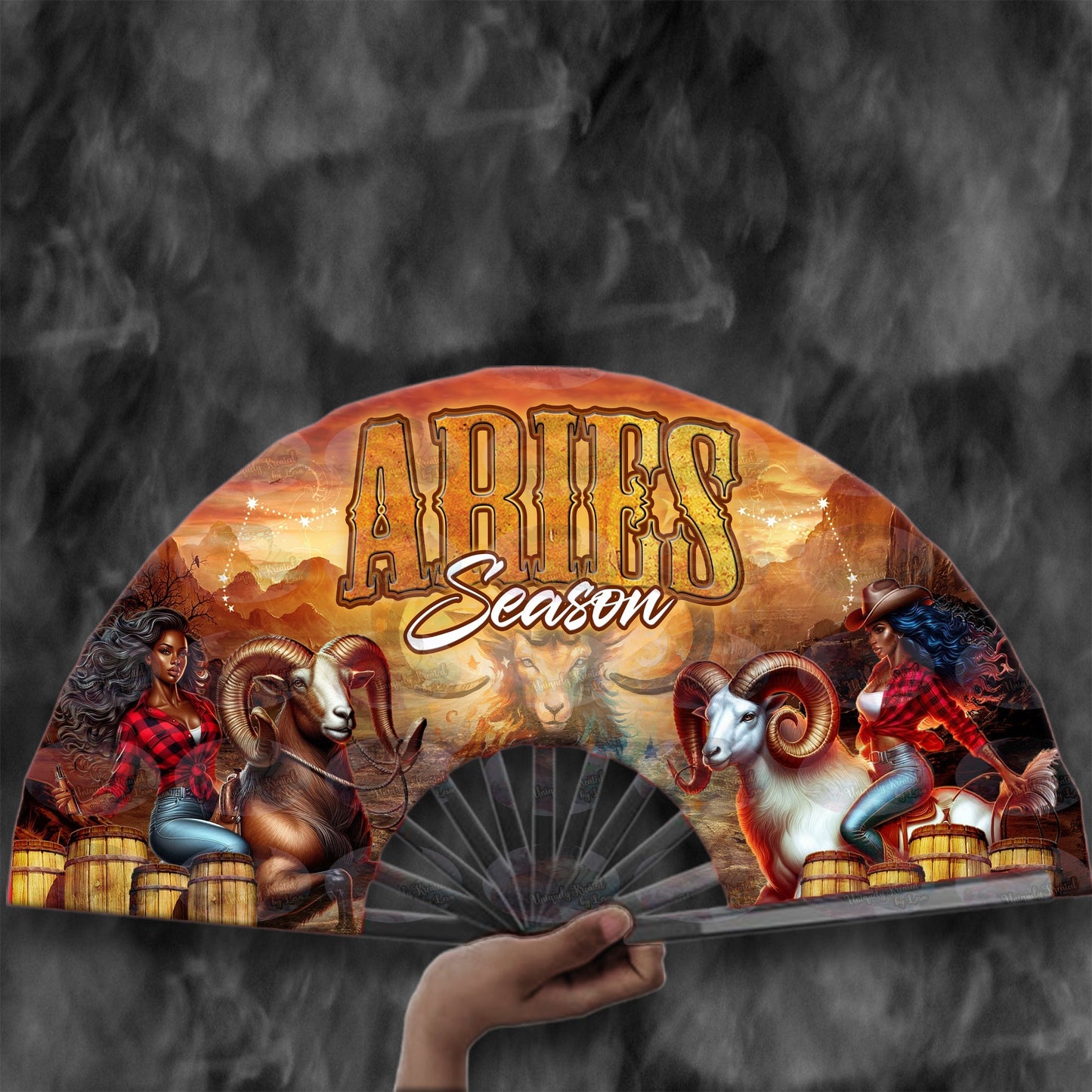 Aries Season Clack Fan – Big Energy Loud Clack | Zodiac Birthday Fan | Zodiac Accessories