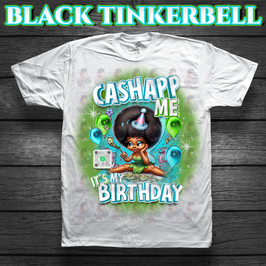 Birthday CashApp T-Shirt with Character + Scannable QR Code Birthday Party T-shirt