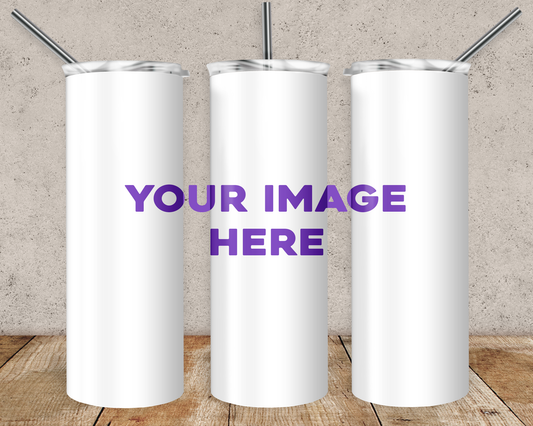 Custom Stainless Steel Tumbler 20oz – Personalized Drinkware with Secure Lid & Straw