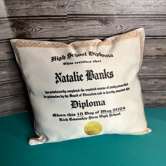 Diploma Pillow