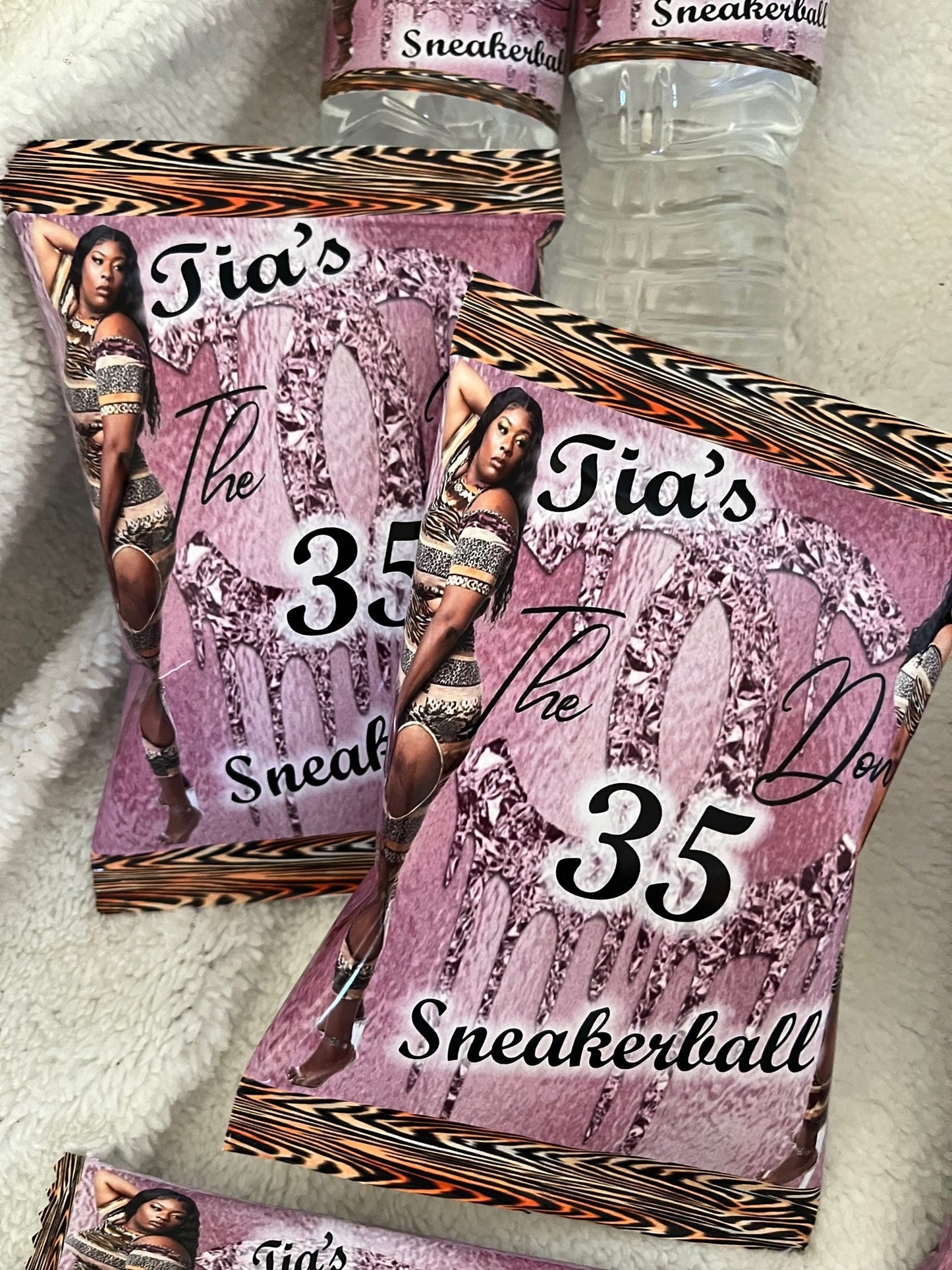 Chip Bags -(Dozen) Filled Personalized Party Favors