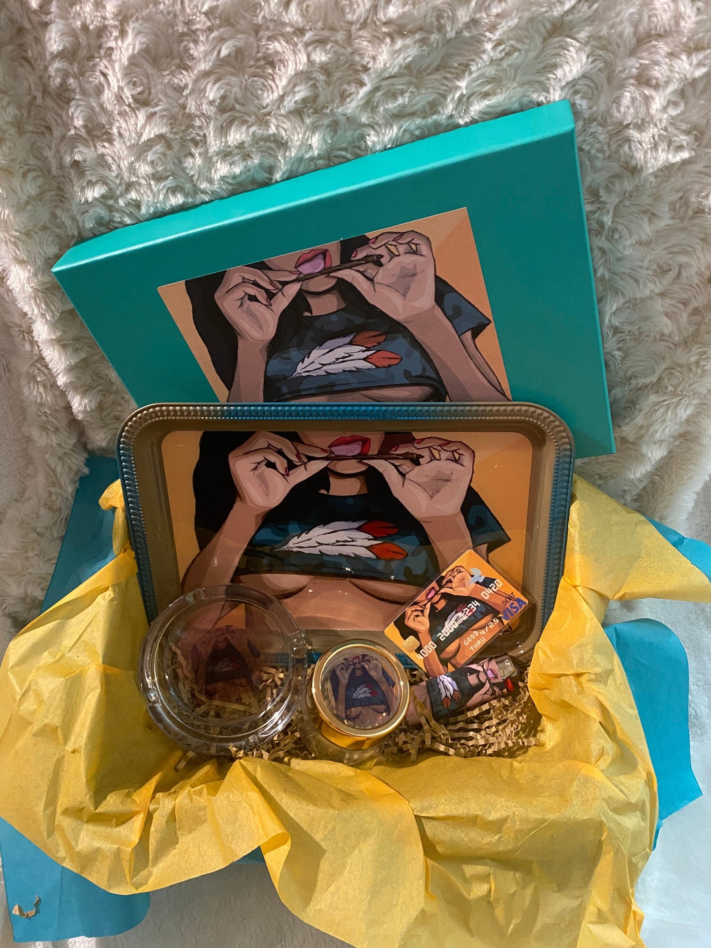 Custom Rolling Tray Set – Personalized Smoking Tray Gift