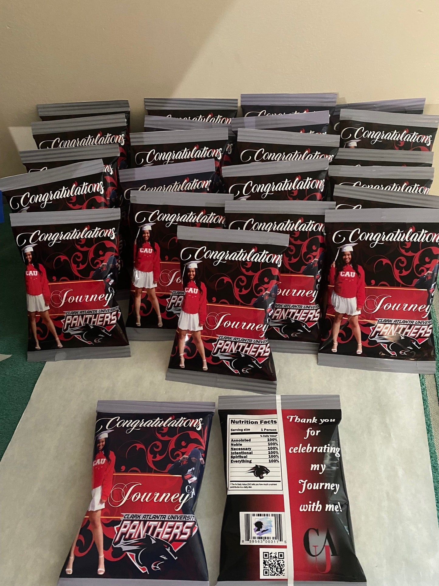 Chip Bags -(Dozen) Filled Personalized Party Favors