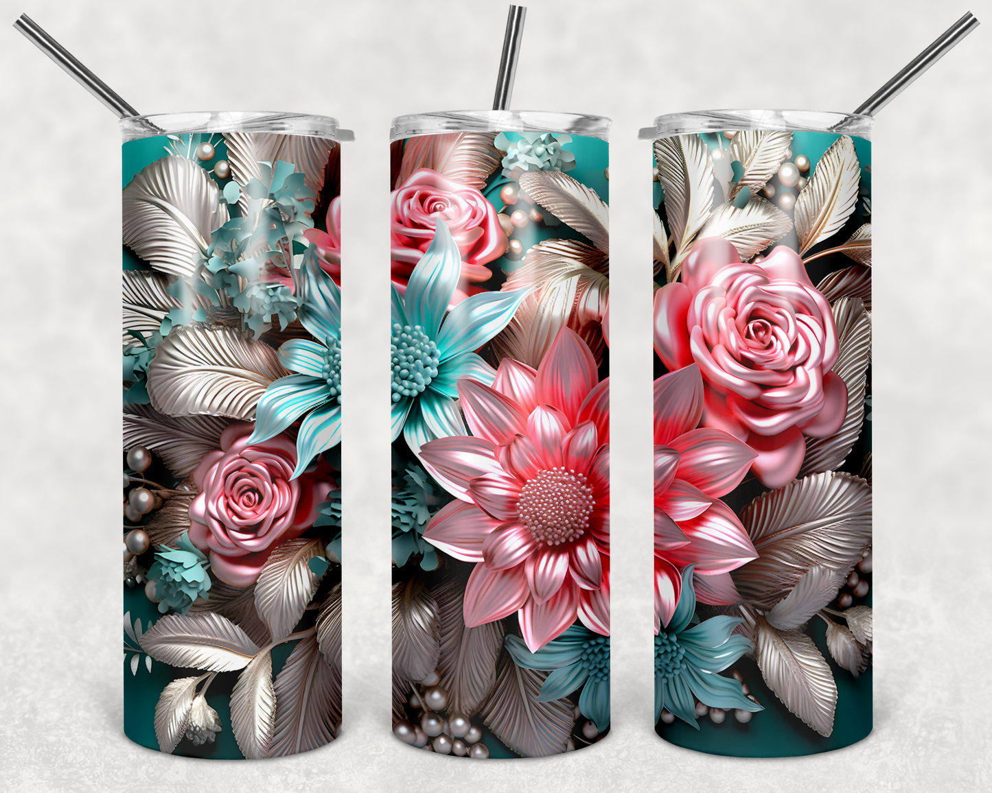 Stainless Steel Tumbler –  Insulated Drink Cup with Straw & Lid 20oz Tumbler with straw
