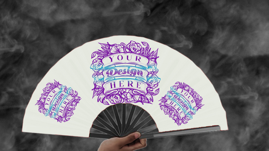 Custom Clack Fan – 13” Folding Hand Fan with Loud Clack | Personalized Image | Not See-Through