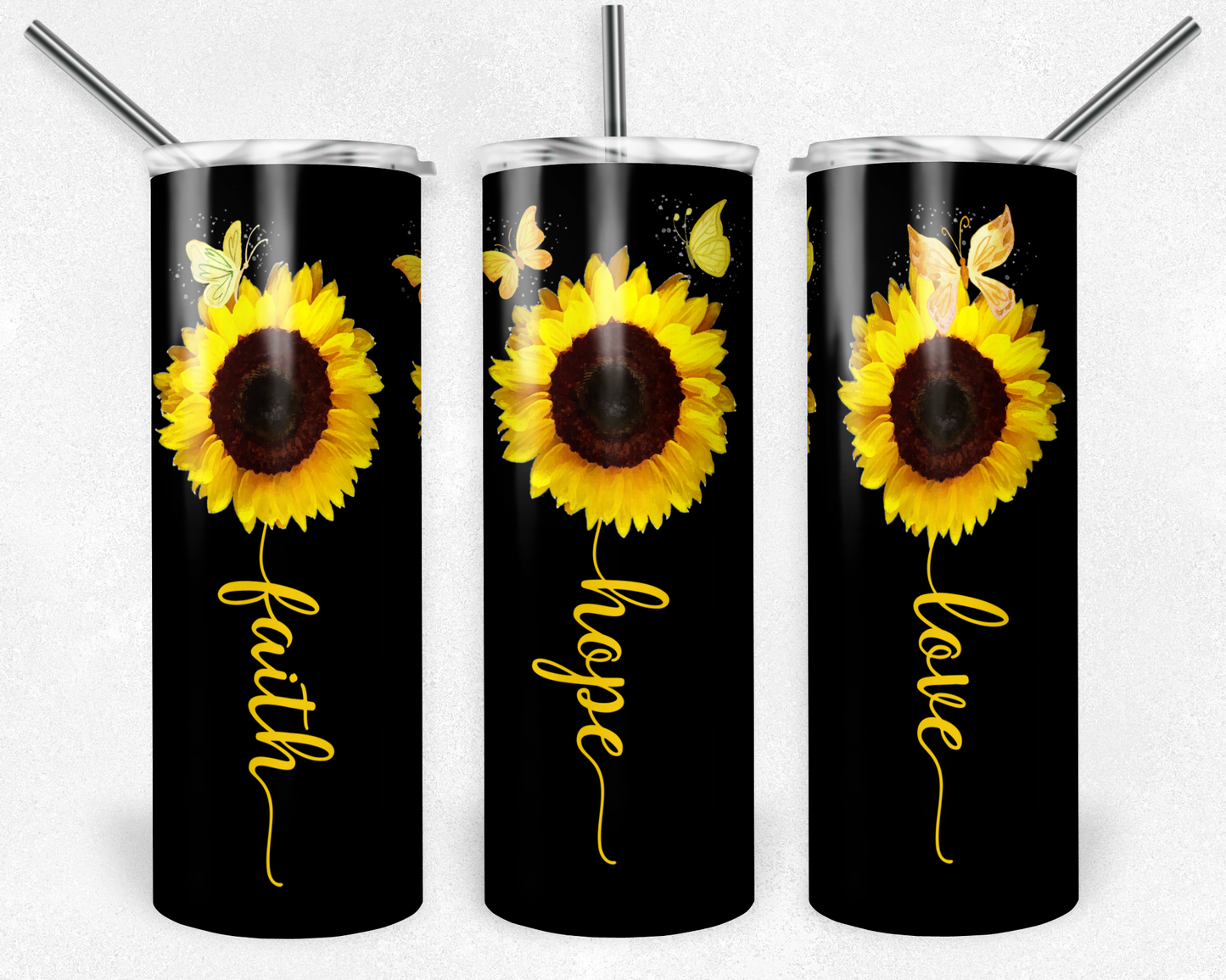 Stainless Steel Tumbler –  Insulated Drink Cup with Straw & Lid 20oz Tumbler with straw