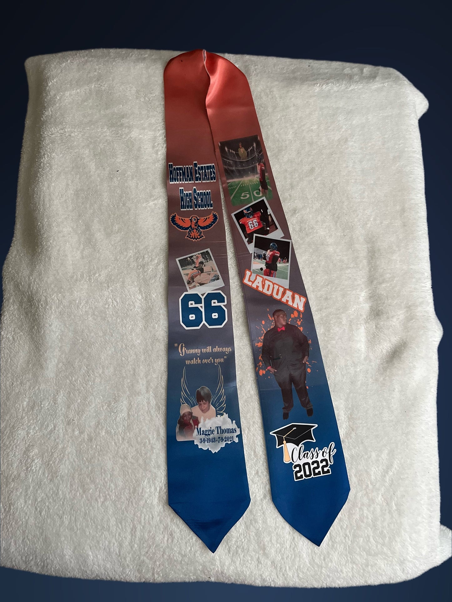 Custom Graduation Stole – Personalized Photo & Name Stole for Grads